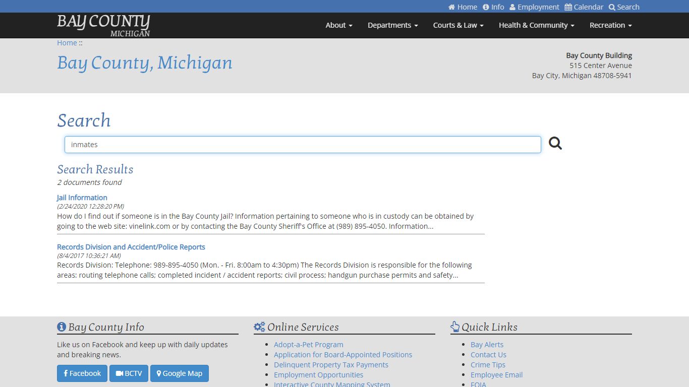 Search Page - baycounty-mi.gov